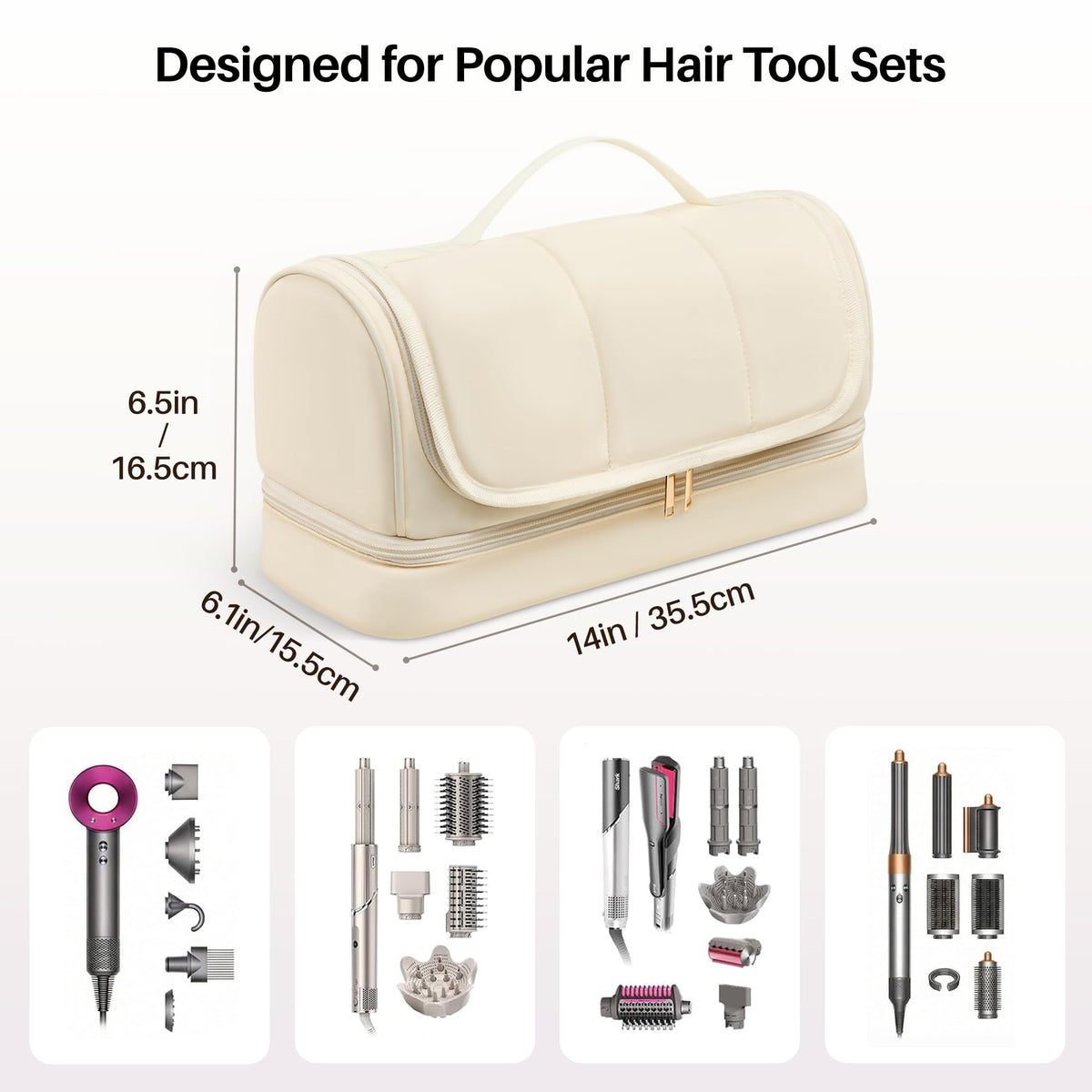 Noldena water-resistant travel case fabric protects tools during trips