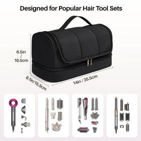 Noldena water-resistant travel case shields tools from splashes during trips.