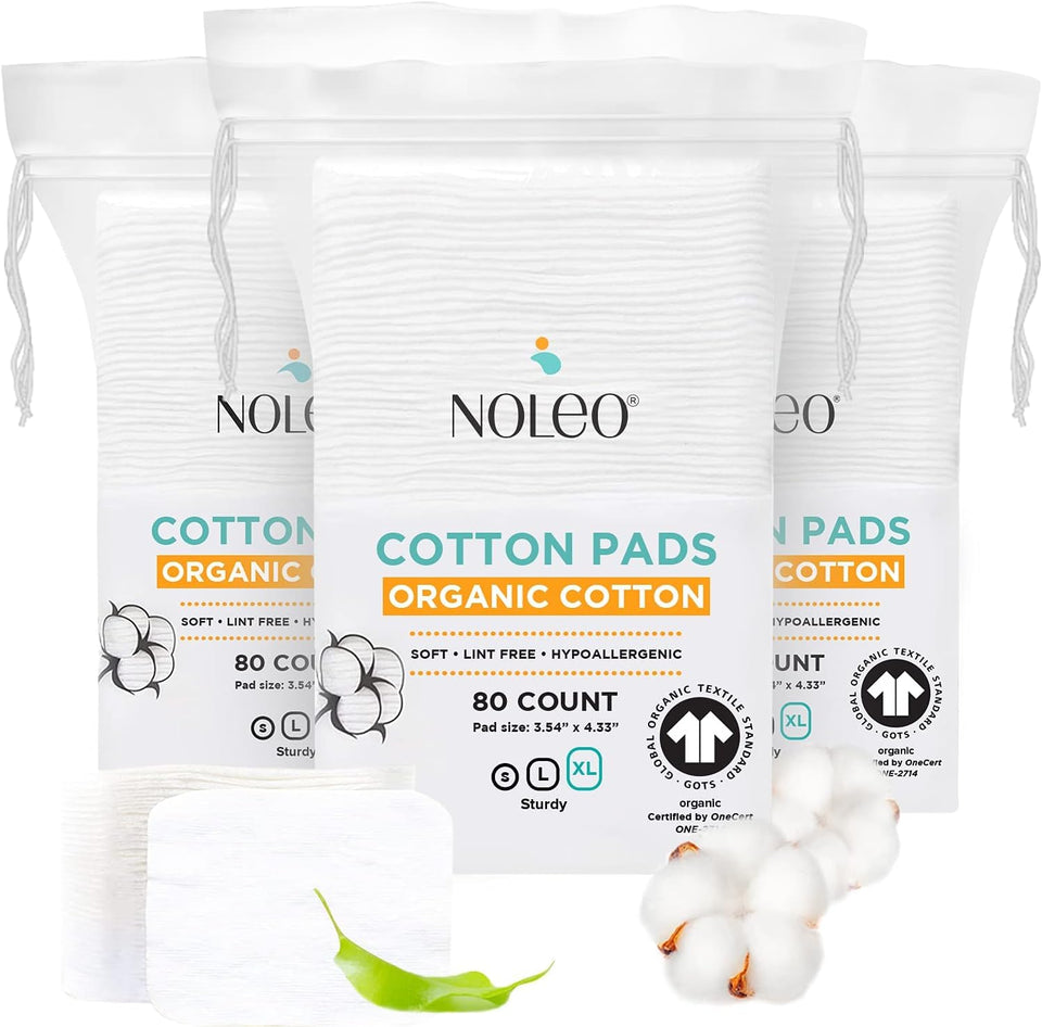 NOLEO cotton rounds extra-large pressed for daily use