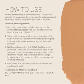 Nomakeupmakeup cream-balm-texture delivers weightless coverage with comfortable feel.
