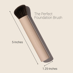 No Makeup Makeup Foundation Brush close-up shows the blending head for even foundation application.