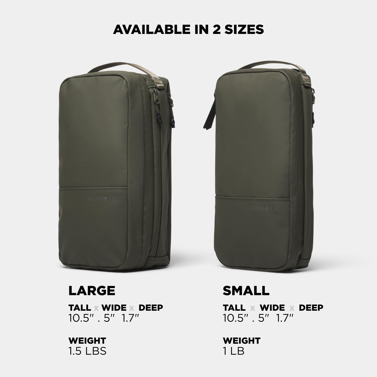 NOMATIC travel bag is compact, saving suitcase space on trips