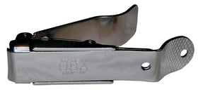 No-Mes clipper with built-in laser-cut nail file under the handle.