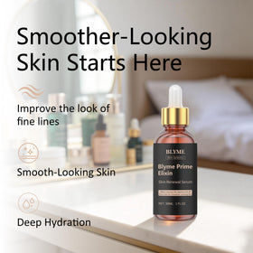 Noni Energy Blyme Prime Elixir Serum glow indicating hydration and radiance