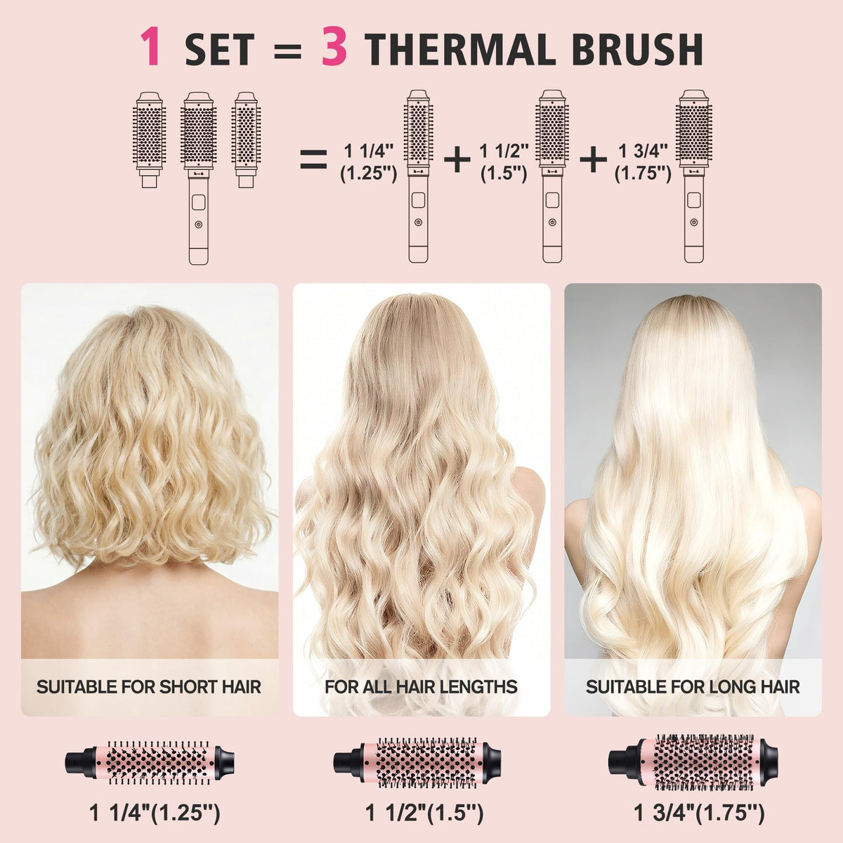 NONK 1-5 inch barrel adds everyday volume across hair lengths