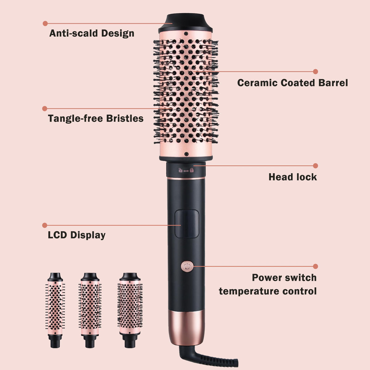 NONK digital temperature control from 250 to 400 degrees Fahrenheit
