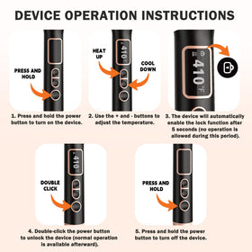 NONK Thermal Brush auto lock safety protects settings during styling