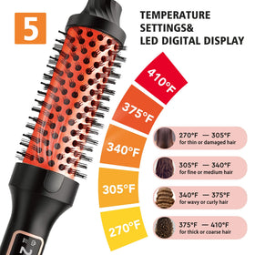 NONK Thermal Brush Rose Gold housing adds style while smoothing hair