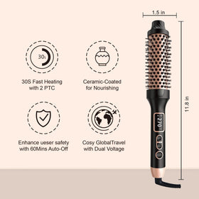 NONK Thermal Brush two PTC heaters speed curling and saving time