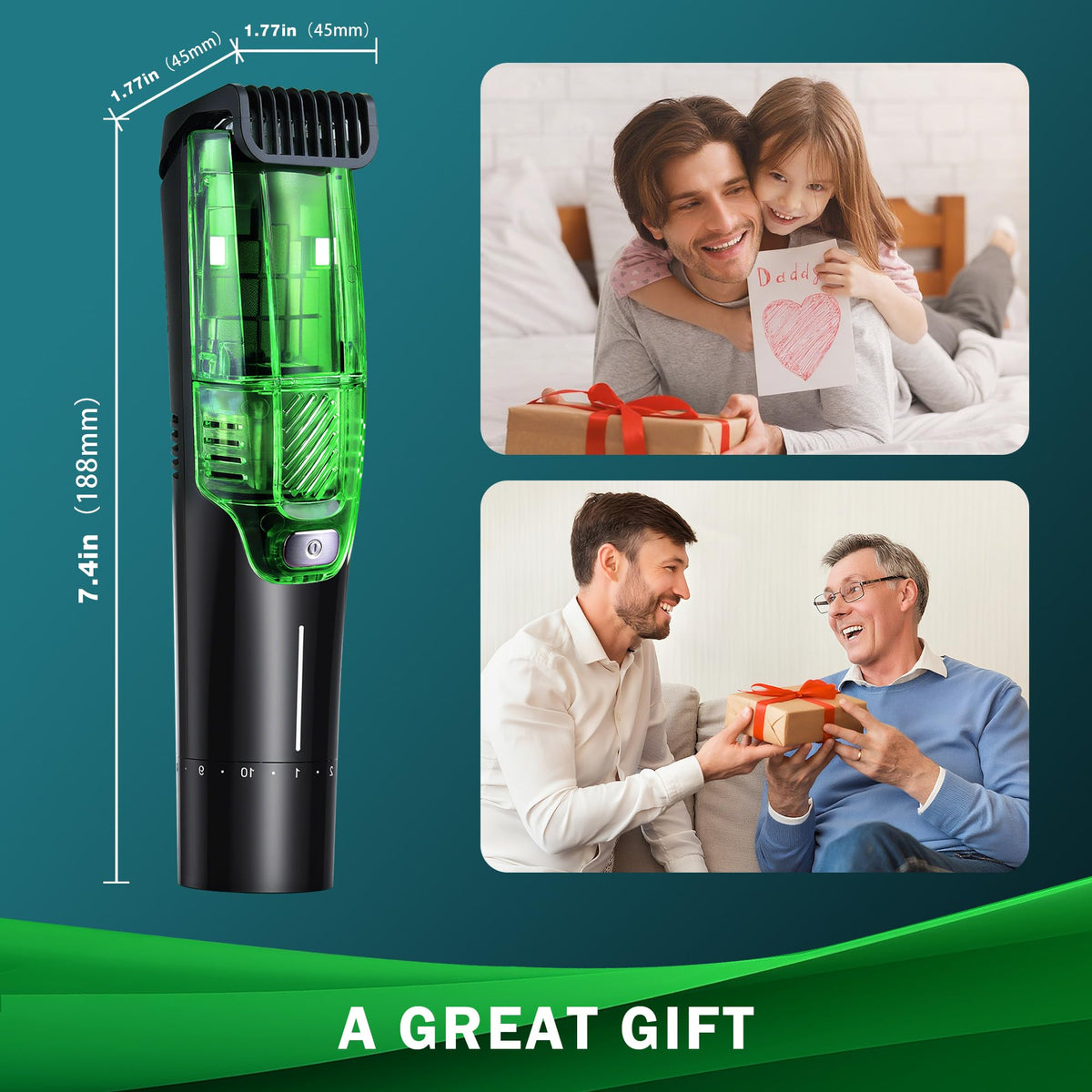 NONK Vacuum Hair Clipper gift-ready design suits special occasions.