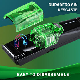 NONK Vacuum Hair Clipper IPX6 waterproof body allows wet or dry grooming.