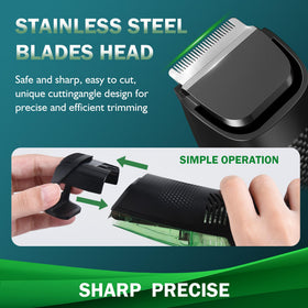 NONK Vacuum Hair Clipper magnetic clean bin simplifies debris disposal.
