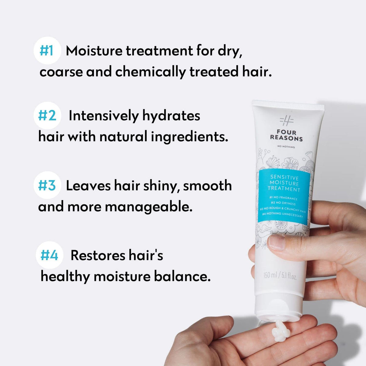 No nothing hair mask fragrance-free deep conditioner label highlights fragrance-free formula.