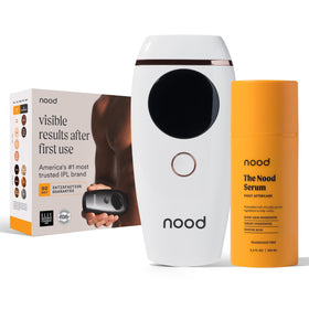 Nood Flasher 2.0 gloss white device ready for at-home IPL hair removal.