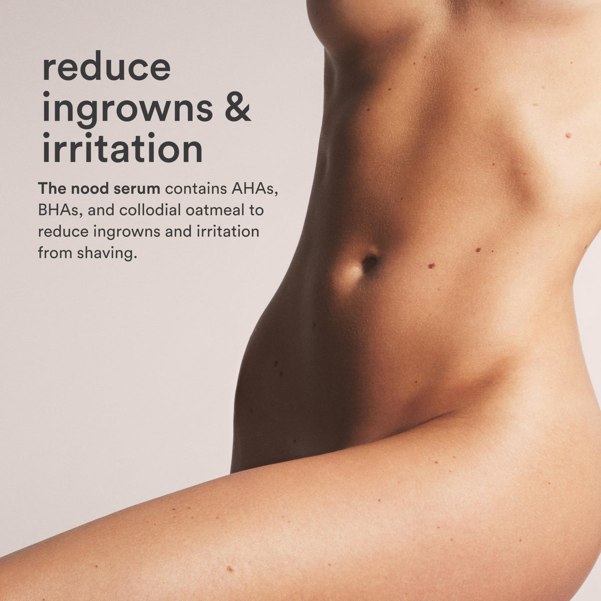 Nood Serum applied to skin demonstrates quick absorption across areas