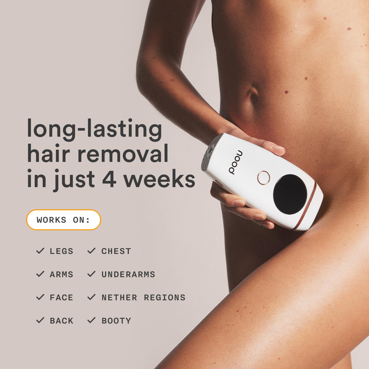 Nood Serum bottle shown for post-treatment soothing and skin nourishment