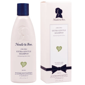Noodle & Boo Extra Gentle Shampoo bottle front for delicate baby hair.