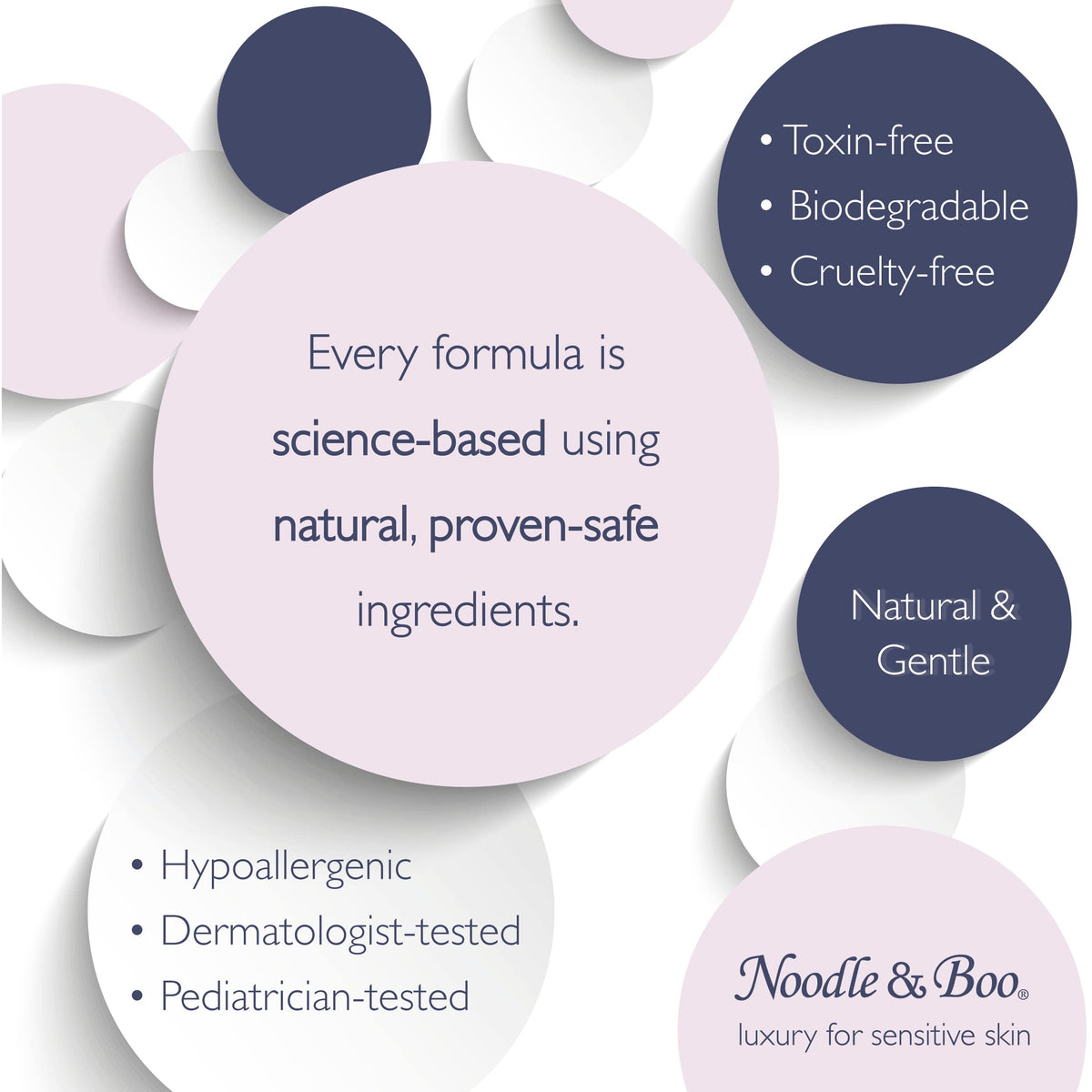 Noodle & Boo newborn care scene featuring gentle hair cleansing.