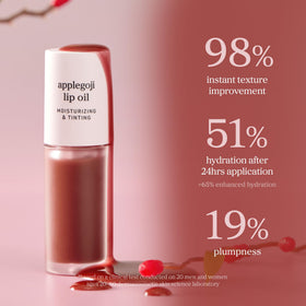 Nooni Applegoji wand swatch shows light tint and glow