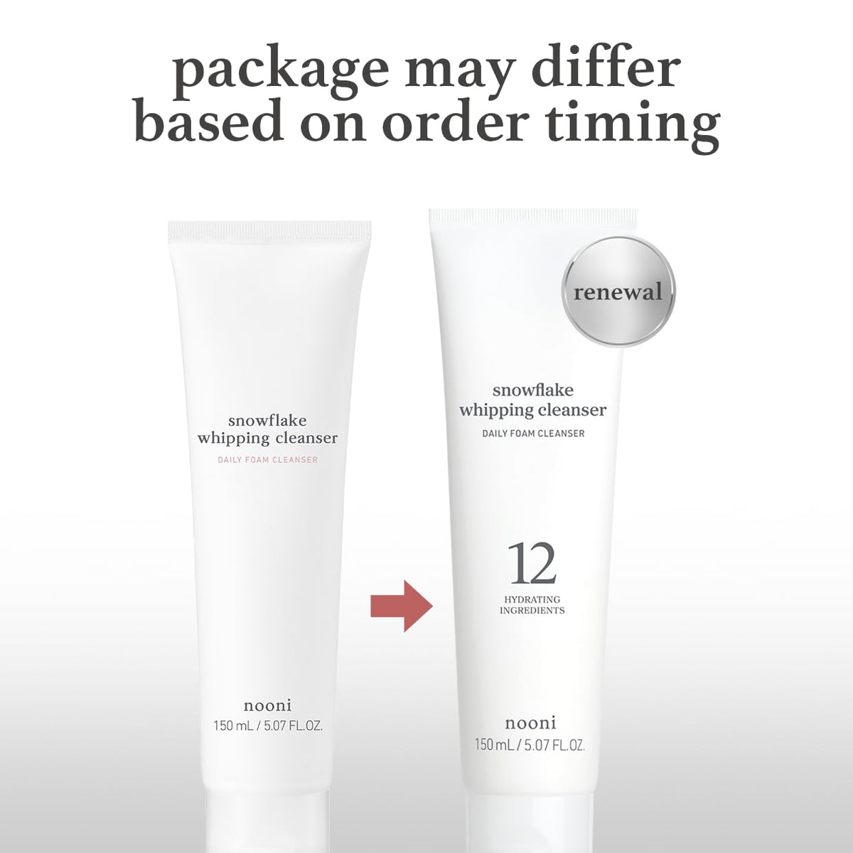 NOONI Face Cleansing Foam with light lather on skin