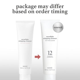 NOONI Face Cleansing Foam with light lather on skin