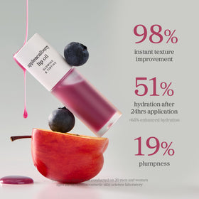 Nooni Lip Oil packaging compact demonstrates travel-friendly size.