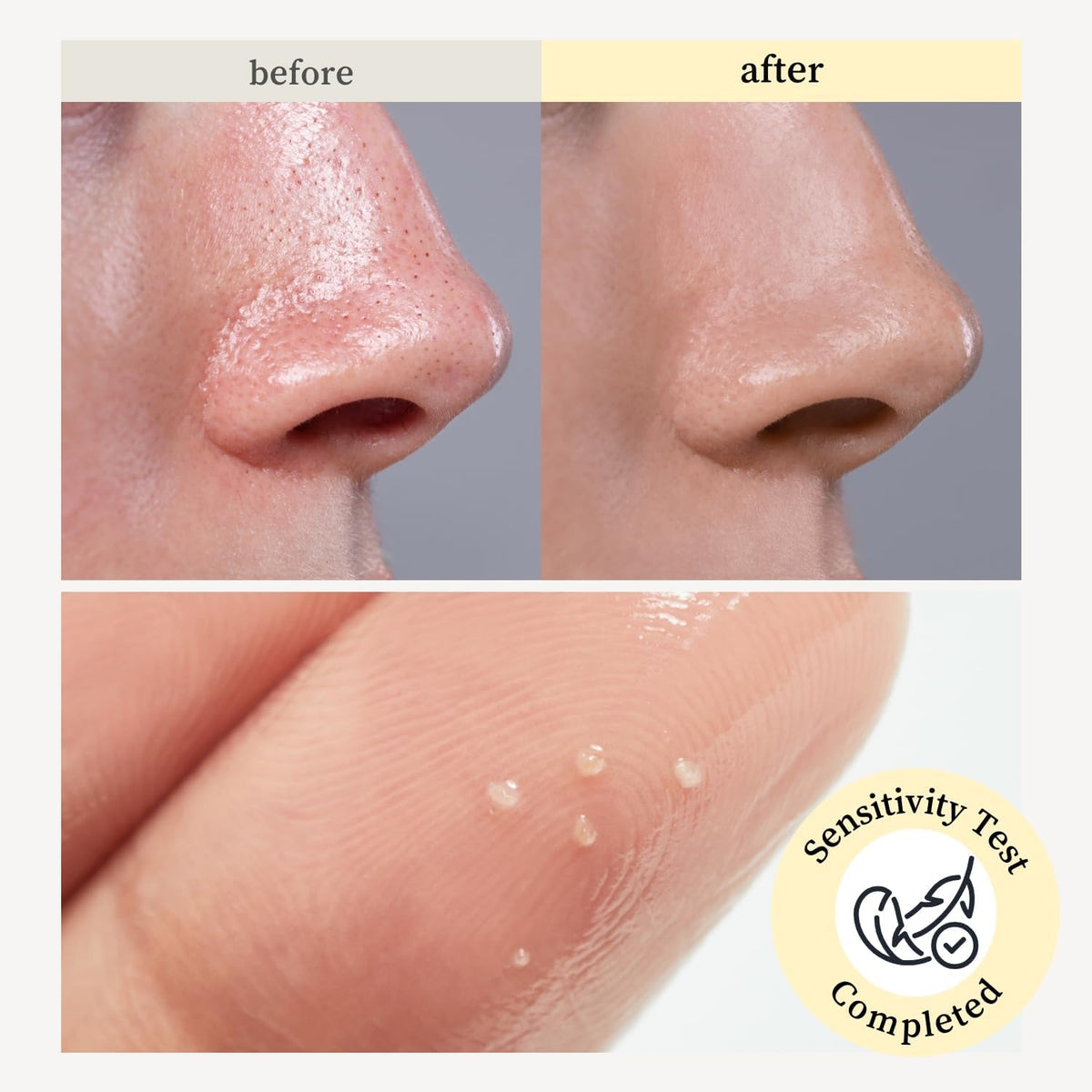 Removes dead skin cells with NOONI Snow Aqua cleansing oil for smoother skin texture