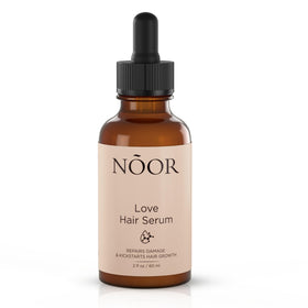 NOOR HAIR Growth Serum bottle pour for easy daily application and fuller-looking hair
