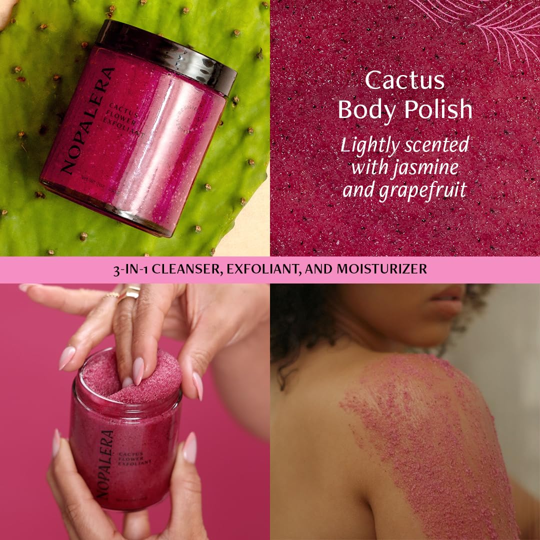 Nopalera 3-in-1 exfoliant-cleanser tub for multi-use skincare