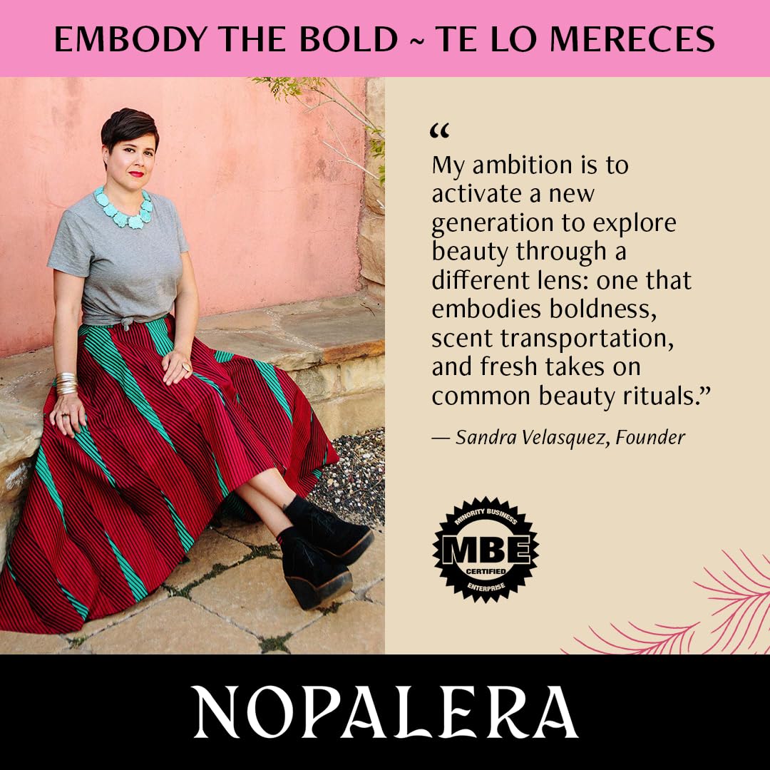 Nopalera artisan bath collection scene evokes cultural artistry