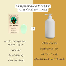 Nopalera Balance Shampoo Bar travel-compact for on-the-go cleansing.
