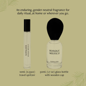 Nopalera Bosque Mistico note graphic illustrates the sweet spicy profile