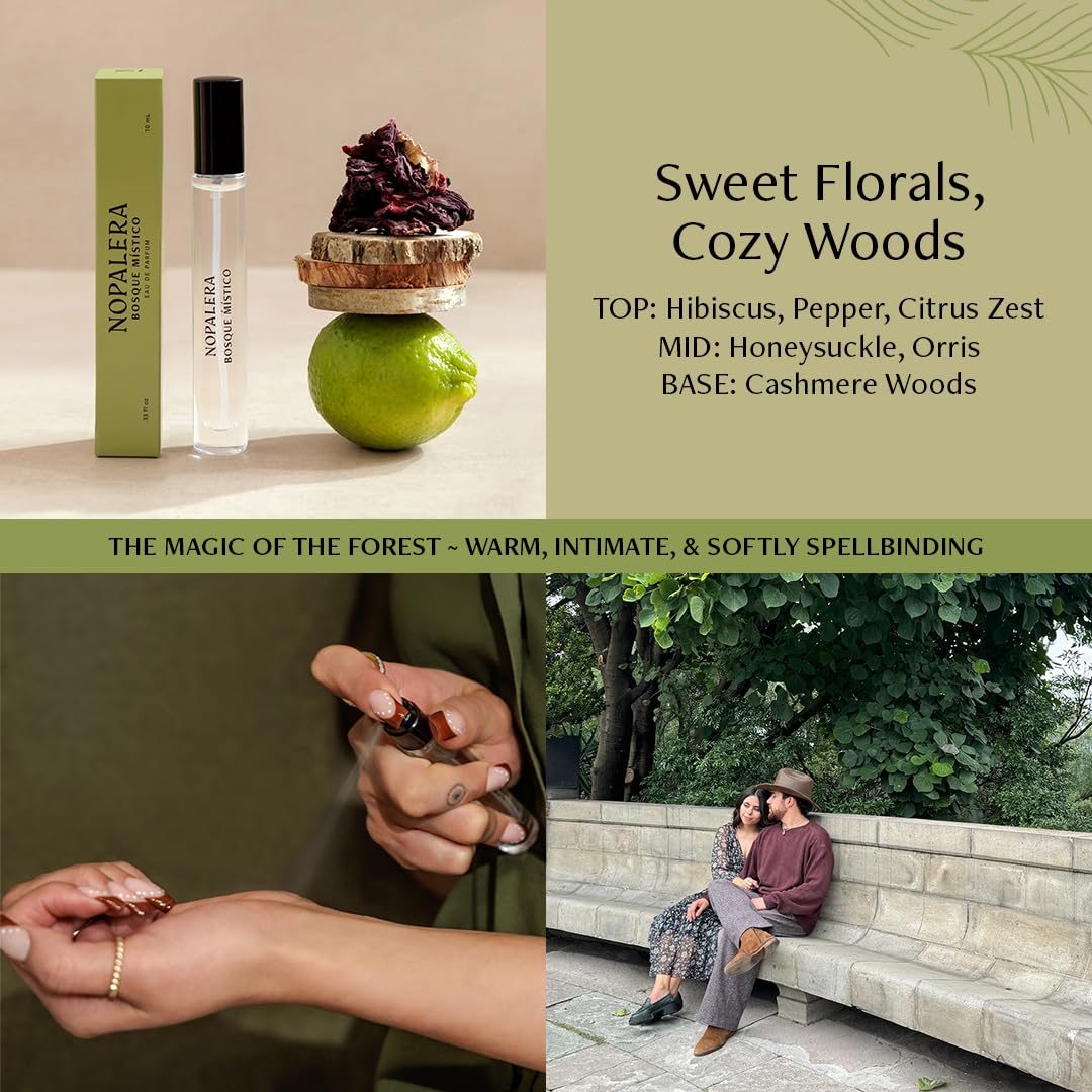 Nopalera Bosque Mistico travel spray ready for on-the-go fragrance