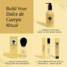 Mist disperses a balanced aroma featuring vanilla, copal, and sandalwood notes.