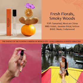 Nopalera Flor de Madera spray-on-wrist enables quick, on-the-go fragrance application.
