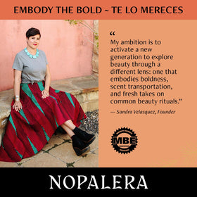 Nopalera Flor de Madera travel-ready packaging invites on-the-go refreshment.