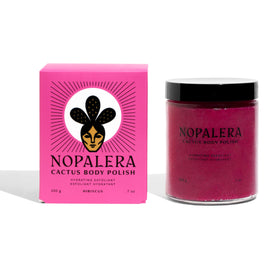 Nopalera hibiscus cactus flower exfoliant jar delivers gentle exfoliation and hydration