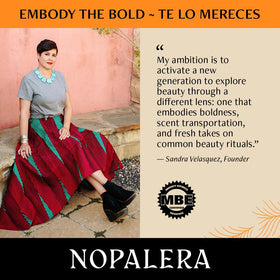 Nopalera Mandarina Exfoliant 6 oz jar on a shelf