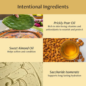 Nopalera Prickly pear oil ingredient focus highlighting nourishing skin oils.