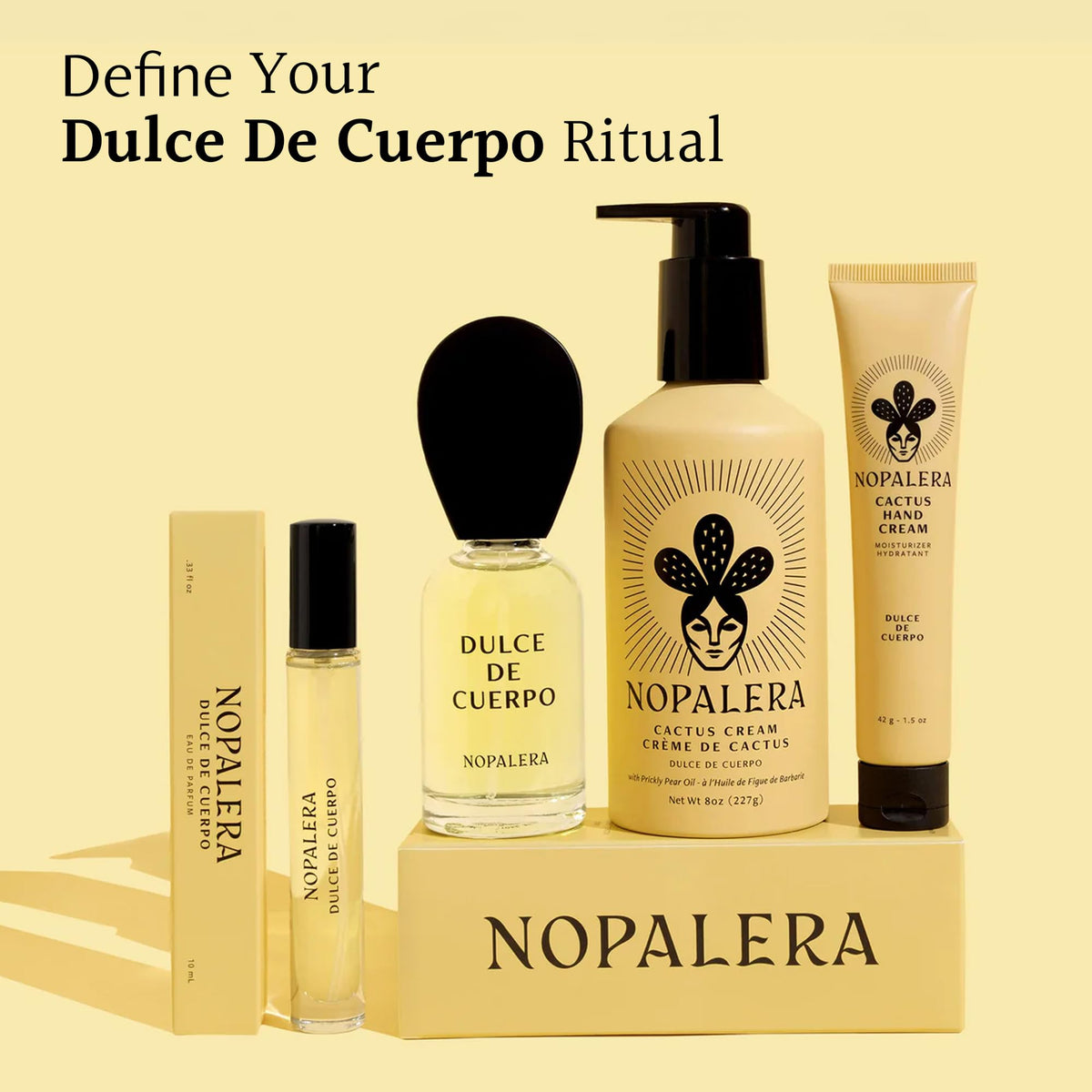 Nopalera sweet almond oil contributes to nourishing feel.