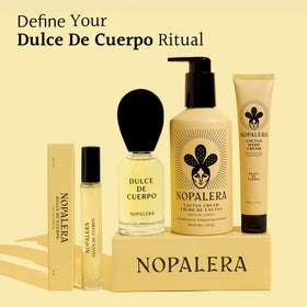 Nopalera sweet almond oil contributes to nourishing feel.