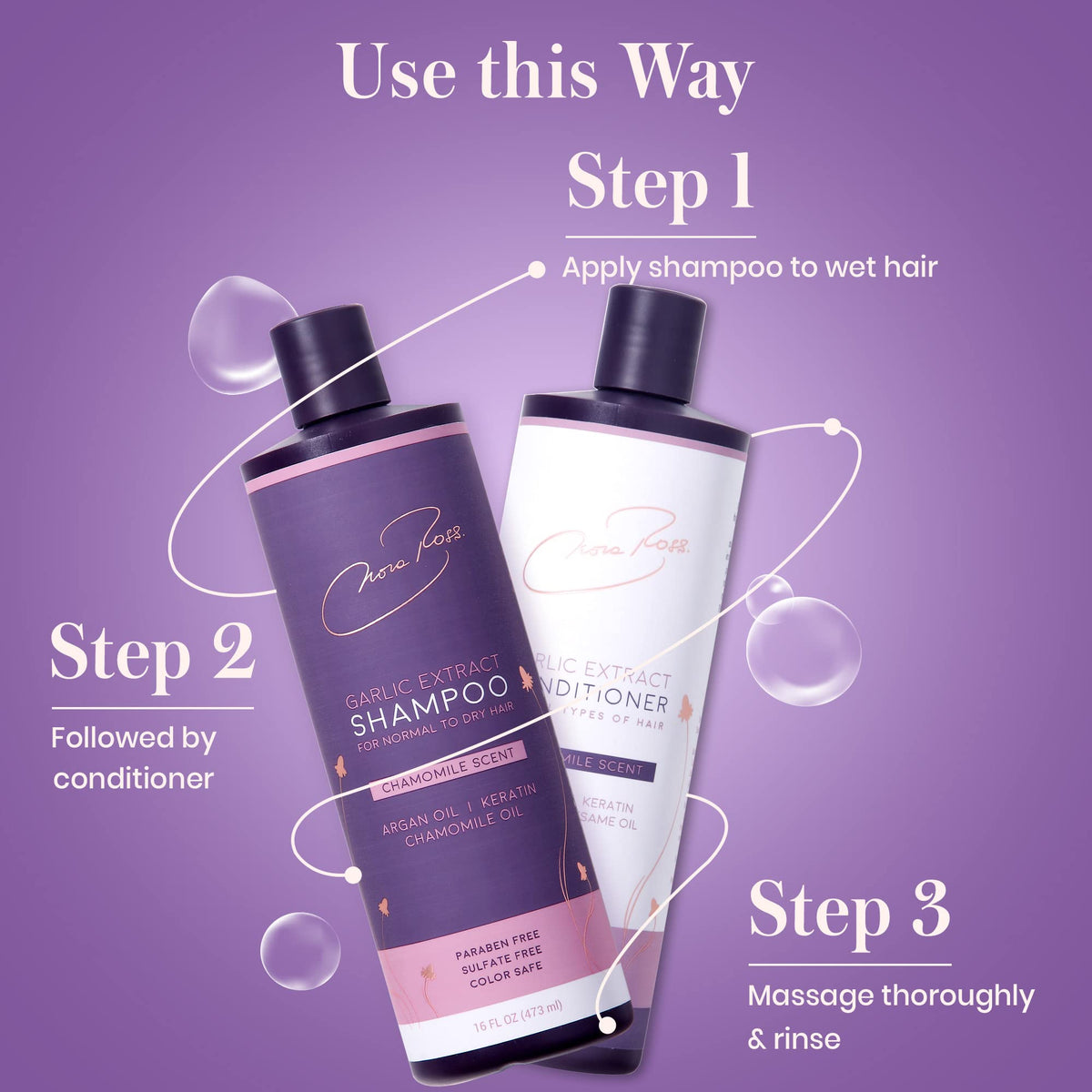 Nora Ross Hydrating conditioner smooths dryness for softer, manageable hair.
