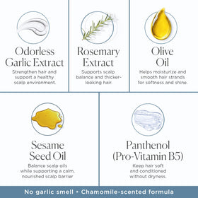 Nora Ross scalp-clarifying action image hints at oil balance for roots