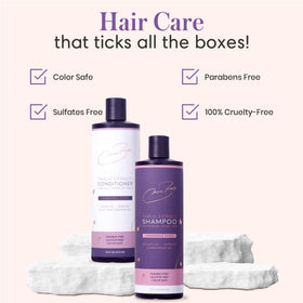 Nora Ross Thickening shampoo lather promotes fuller look and flexible styling.