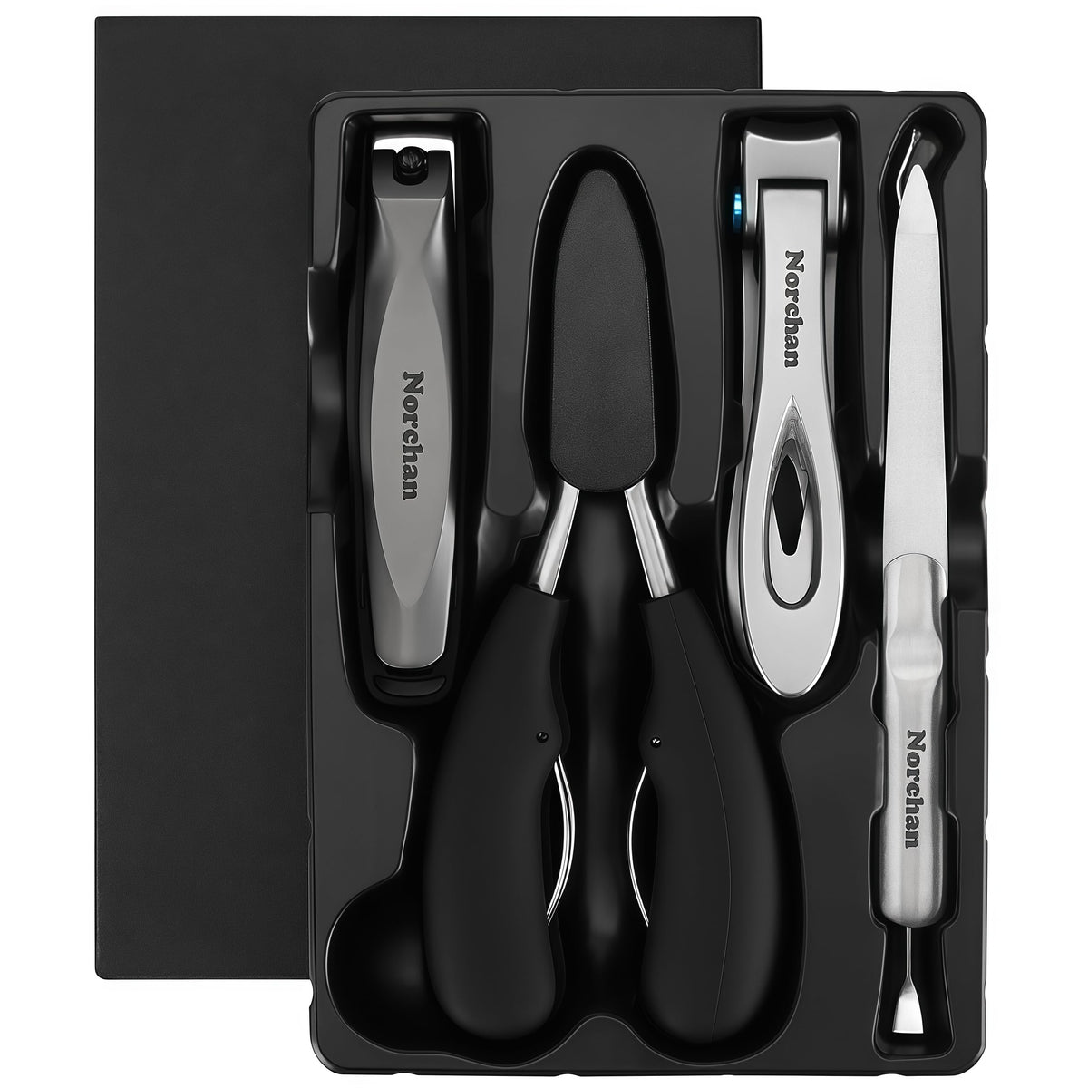 Norchan large toe-nail clipper with wide jaw designed for easy trimming