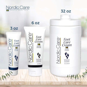 Nordic Care eucalyptus aroma adds fresh, soothing notes to foot care.