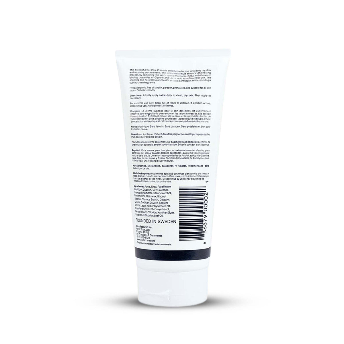 Nordic Care Foot Care Cream deep-hydration close-up highlights deep moisture for dry skin