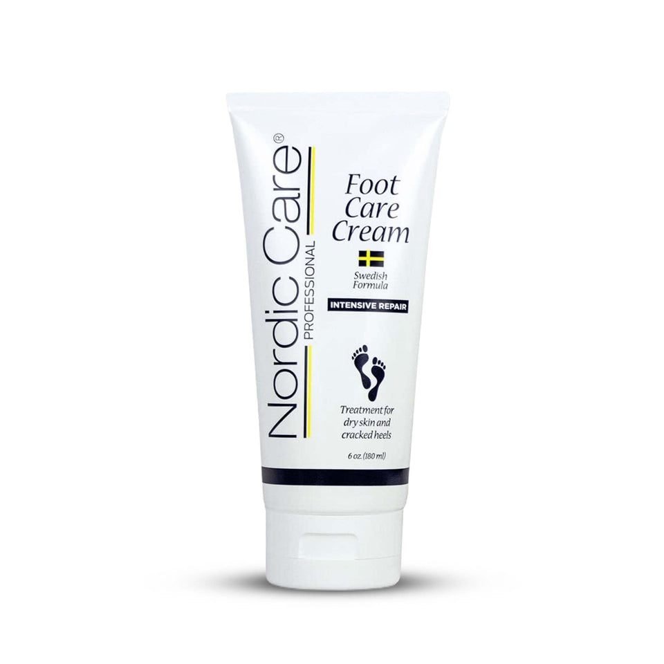 Nordic Care Foot Care Cream Intensive Repair packaging supports easy use and deep hydration.