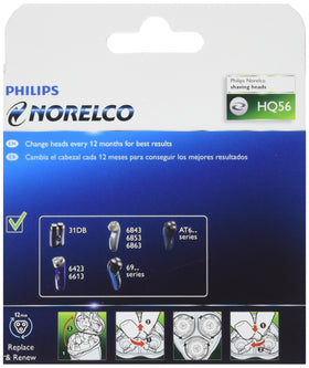 Norelco HQ56 ComfortCut system delivers gentle glide across daily shaves.