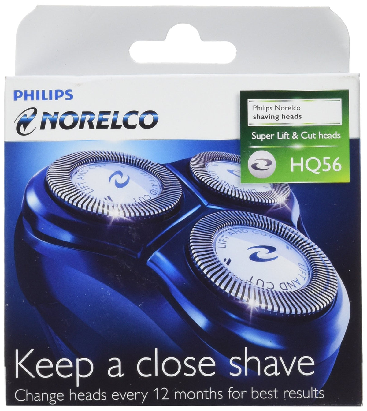 Norelco HQ56 flexing heads that adjust to curves for smoother shaving.